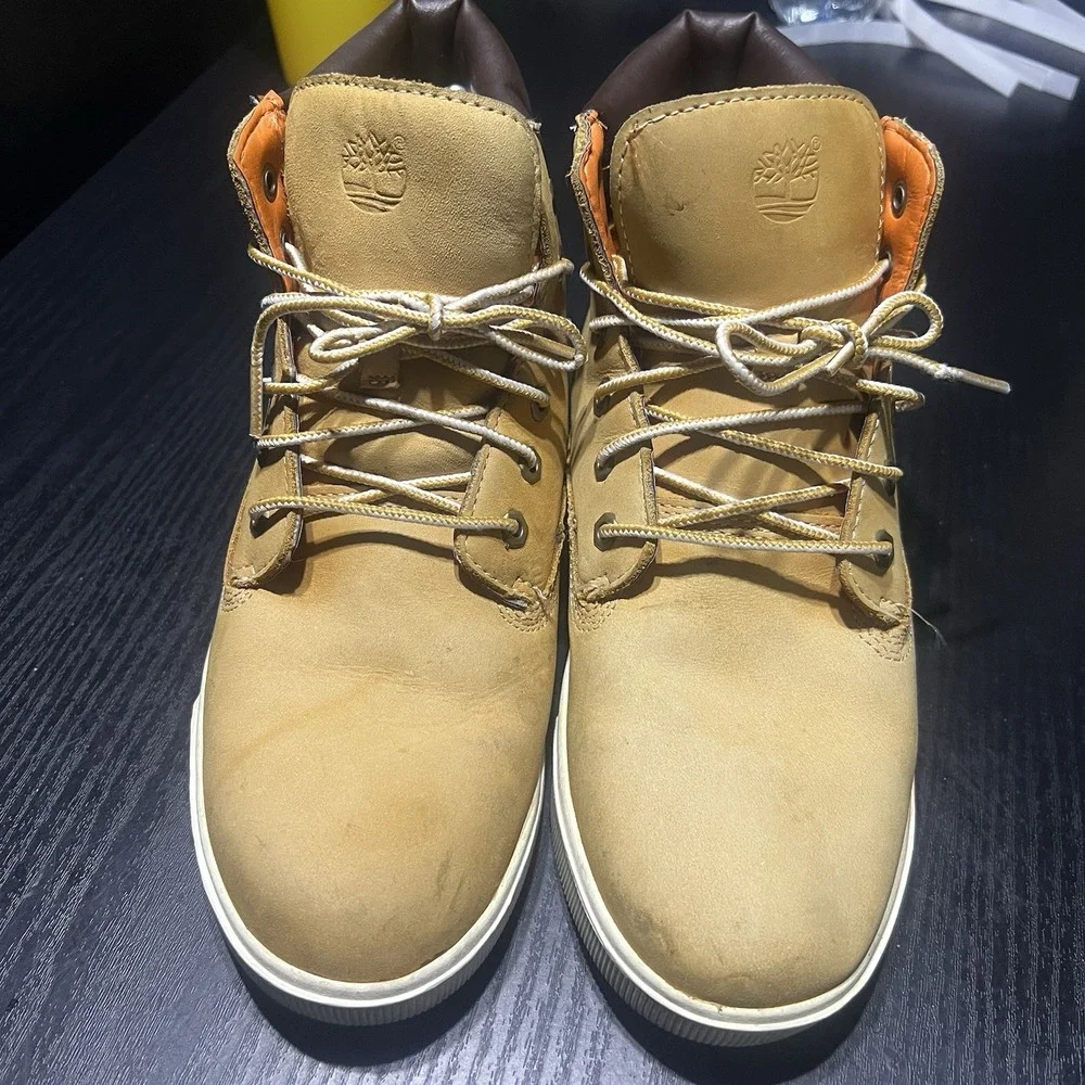 Timberland 2.0 6 Inch‎ Nubuck Leather Lace Up Juniors Boots Tan Size 7